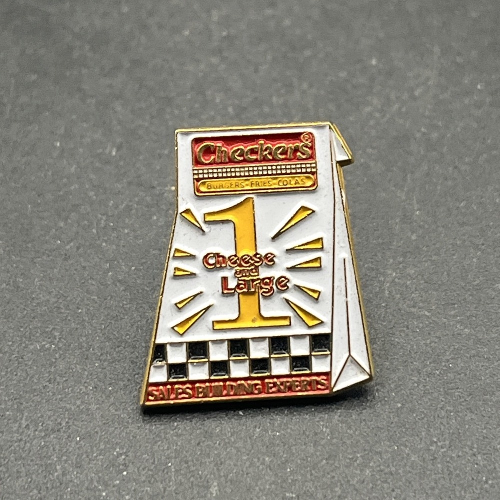 Checkers Fast Food Restaurant Sales Building Experts Lapel Hat Pin